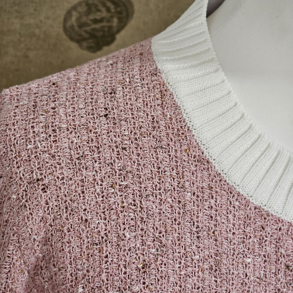 Pink Pearl Button Cardigan Coquette Preppy Old Money Knit Sweater - Picture 4 of 12